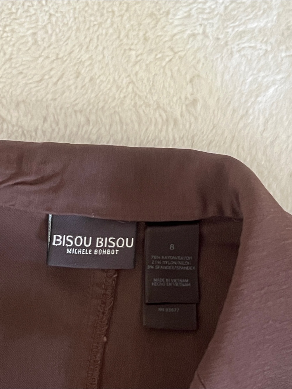 Bisou Bisou Brown Tailored Trench Coat - Picture 7 of 17